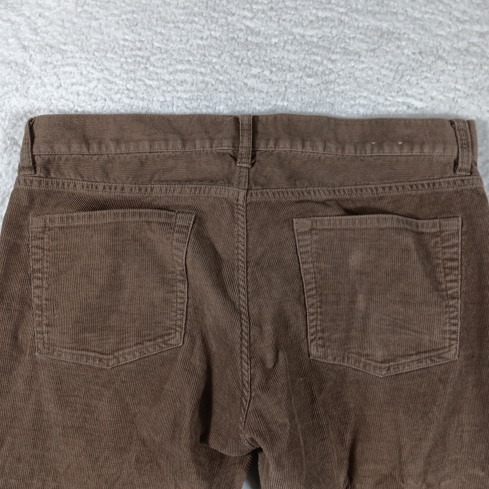 J Crew Pants Mens 34x30 Brown Corduroy 484 Slim Fit 5-Pocket Casual Cords - Picture 6 of 11